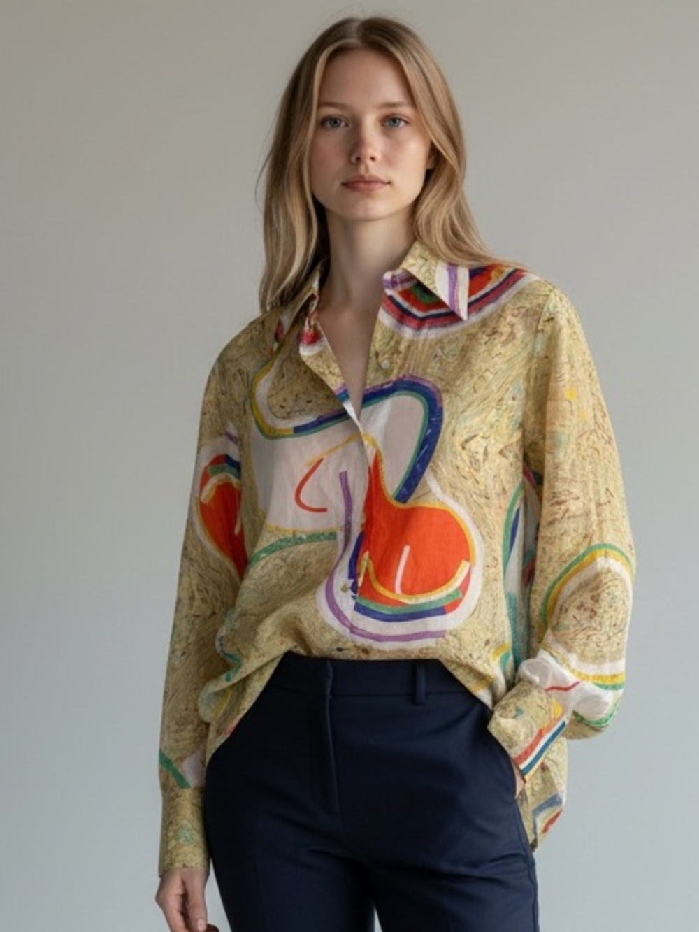 Vintage Colorful Button down